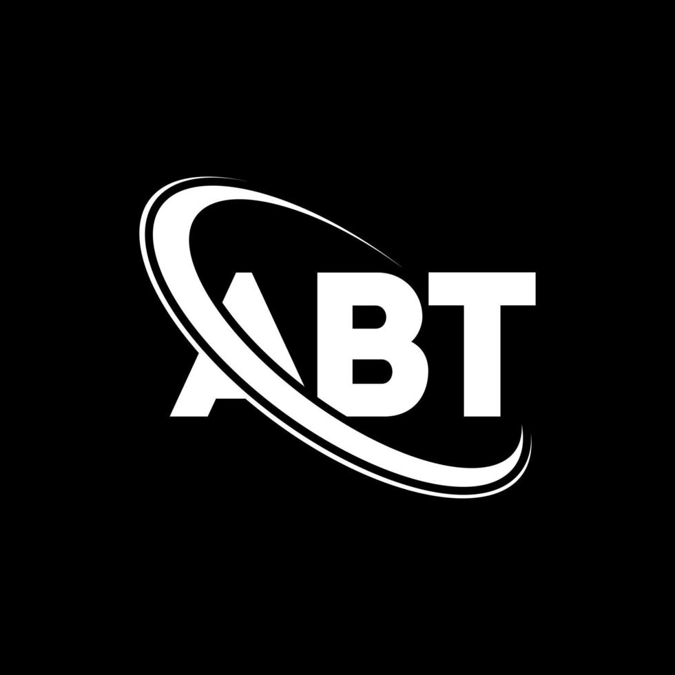 ABT logo. ABT letter. ABT letter logo design. Intitials ABT logo linked with circle and uppercase monogram logo. ABT typography for technology, business and real estate brand. vector