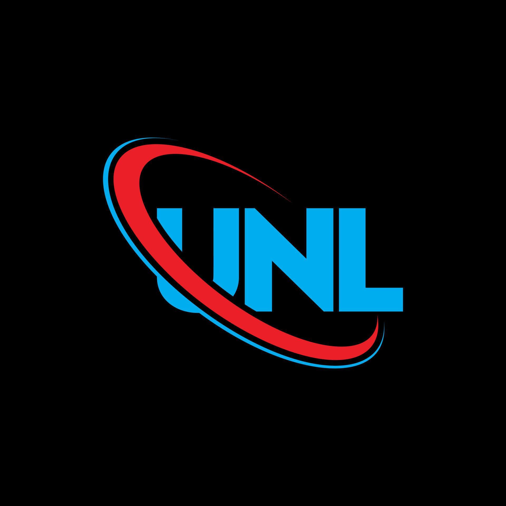 UNL logo. UNL letter. UNL letter logo design. Initials UNL logo linked