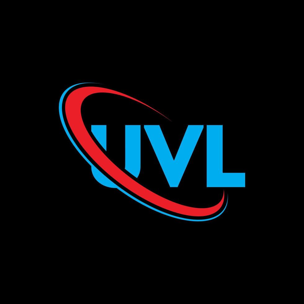 UVL logo. UVL letter. UVL letter logo design. Initials UVL logo linked with circle and uppercase monogram logo. UVL typography for technology, business and real estate brand. vector