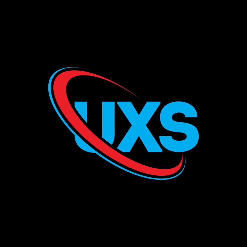 UXS logo. UXS letter. UXS letter logo design. Initials UXS logo linked with circle and uppercase monogram logo. UXS typography for technology, business and real estate brand. vector