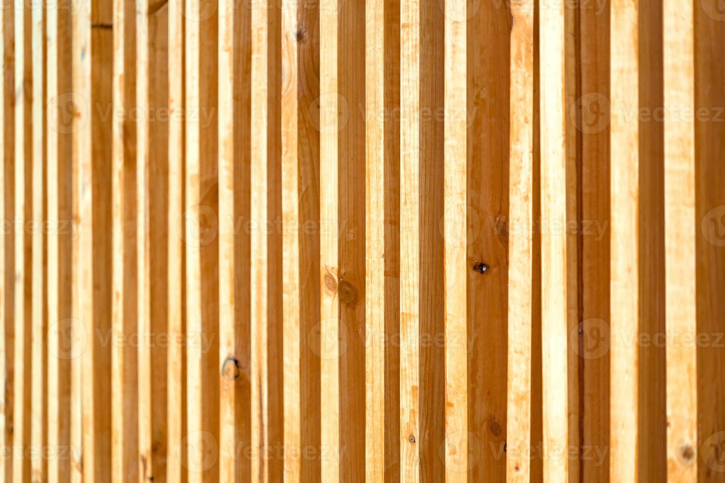 Wood battens were settle on the wall for building partition and background. photo