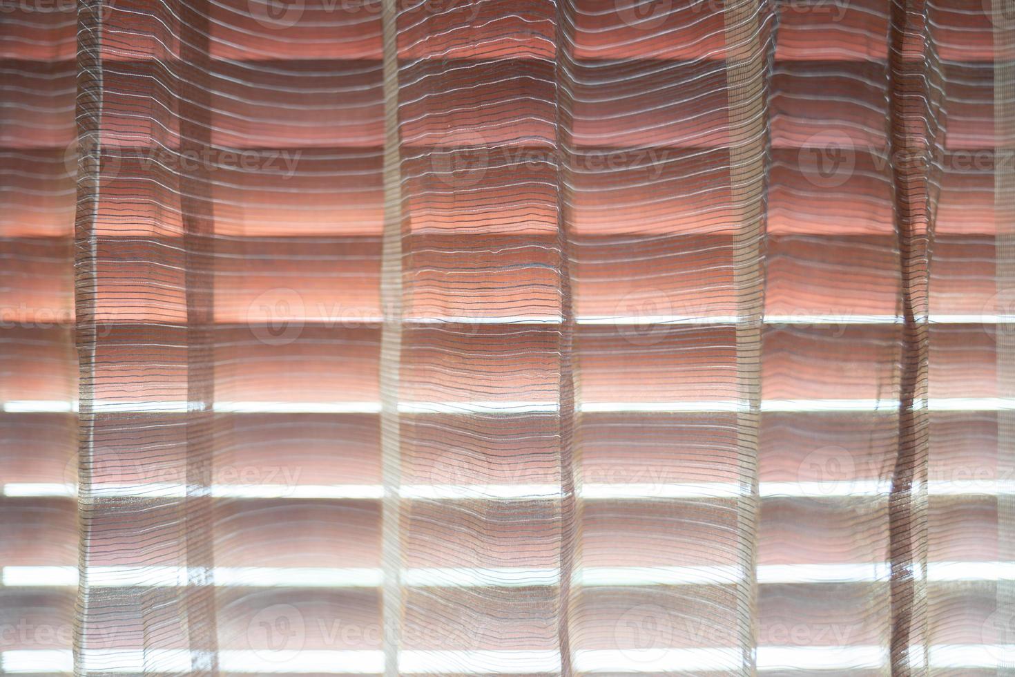 red orange pink curtain transperance from outside light with spar aromatherapy mood and tone. photo