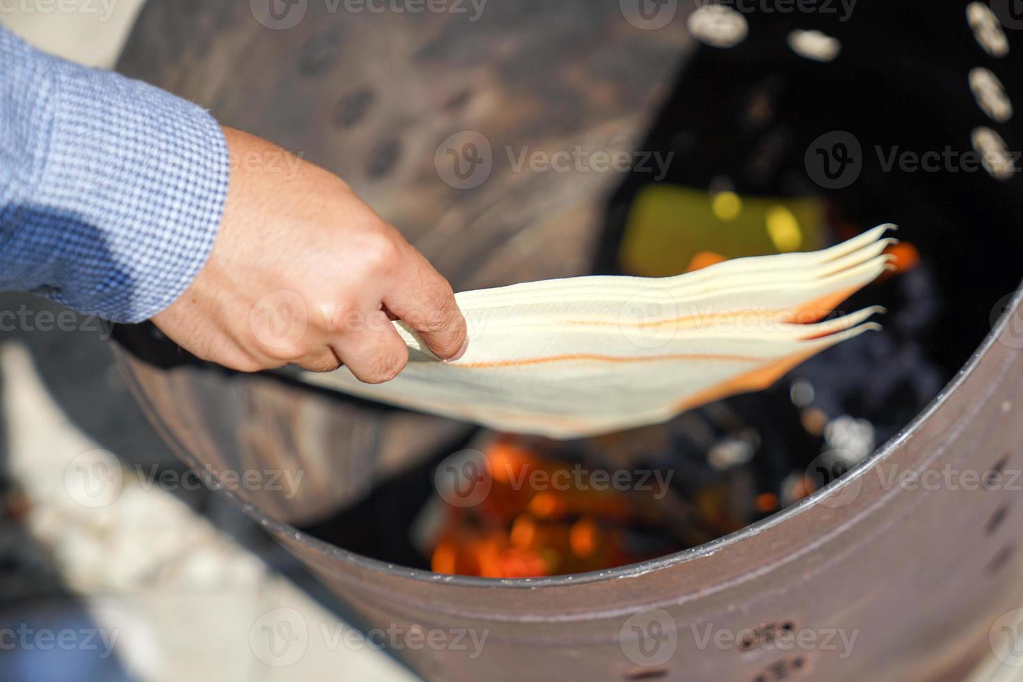 chinese paper burn photo