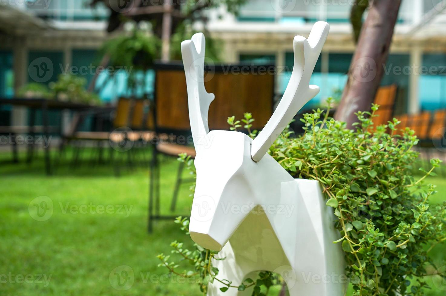 deer model in the little garden photo