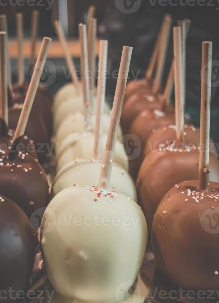 chocolate apple for christmas photo