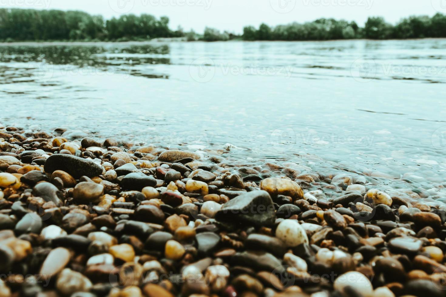 stones on the lakeshore photo