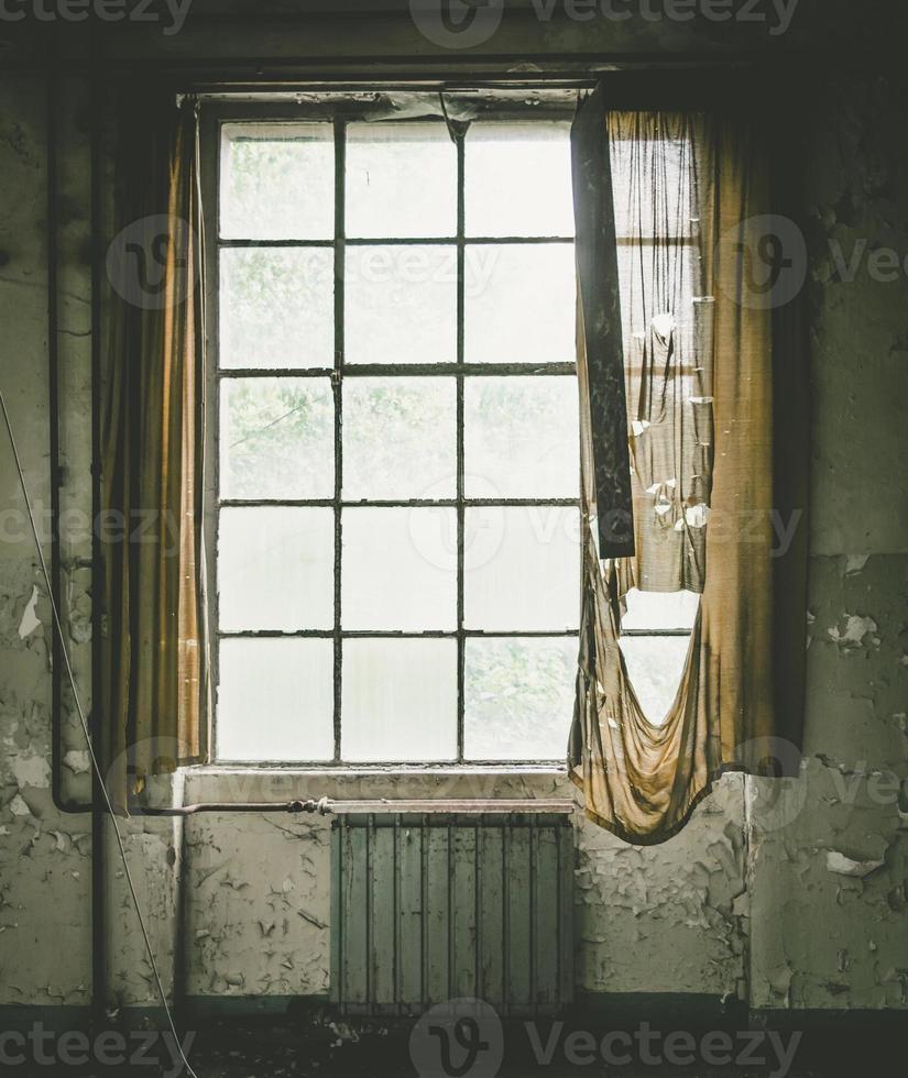 old window with curtain 8999662 Stock Photo at Vecteezy