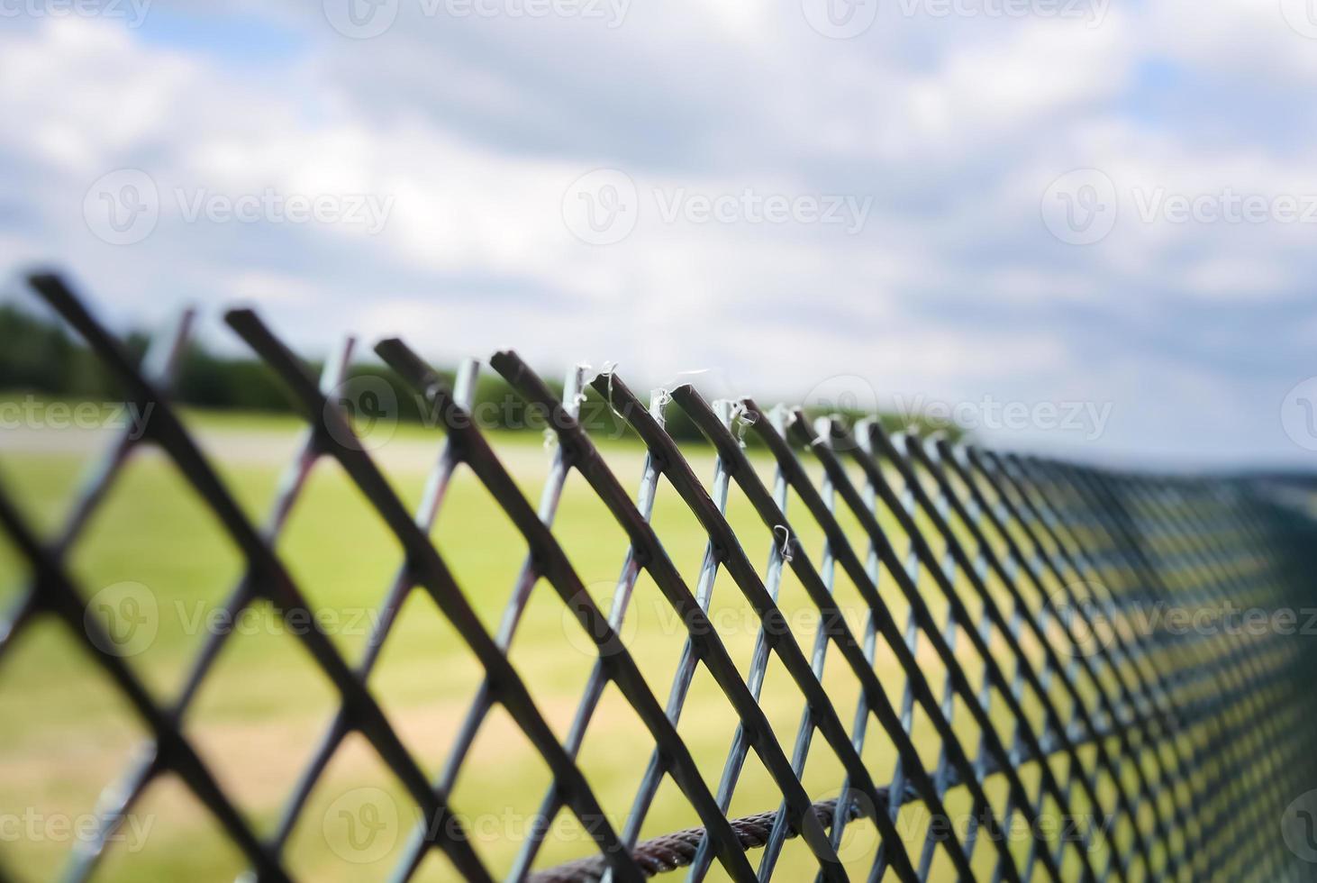 fence in closeup photo