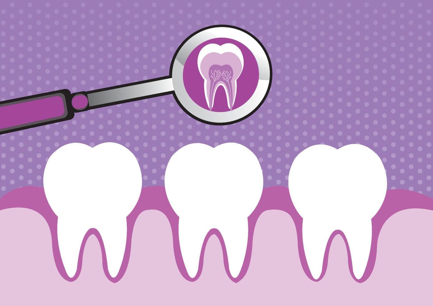 Illustration of Modern color tooth.It's dental care concept vector