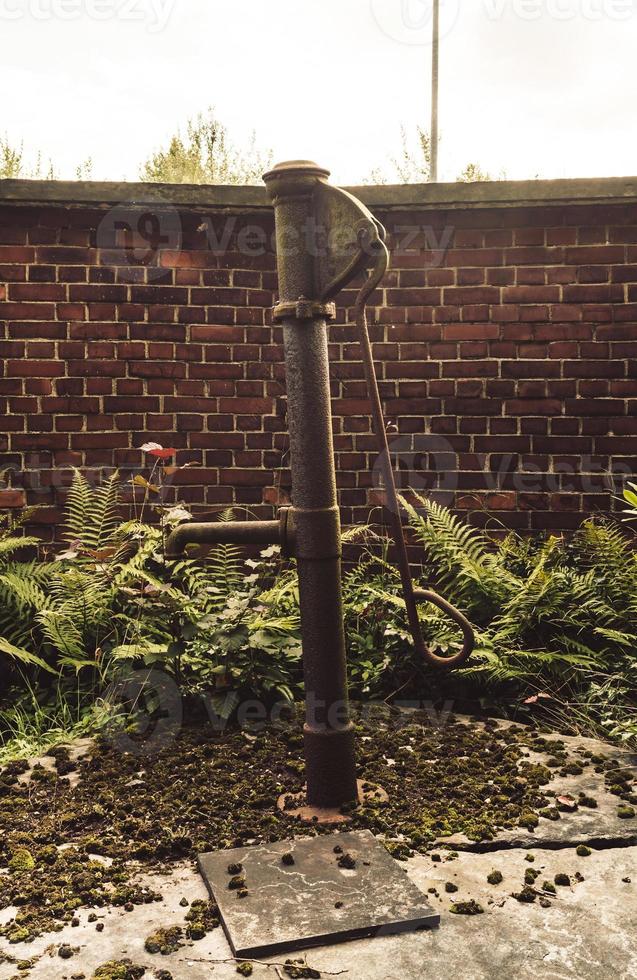 an old water pump photo