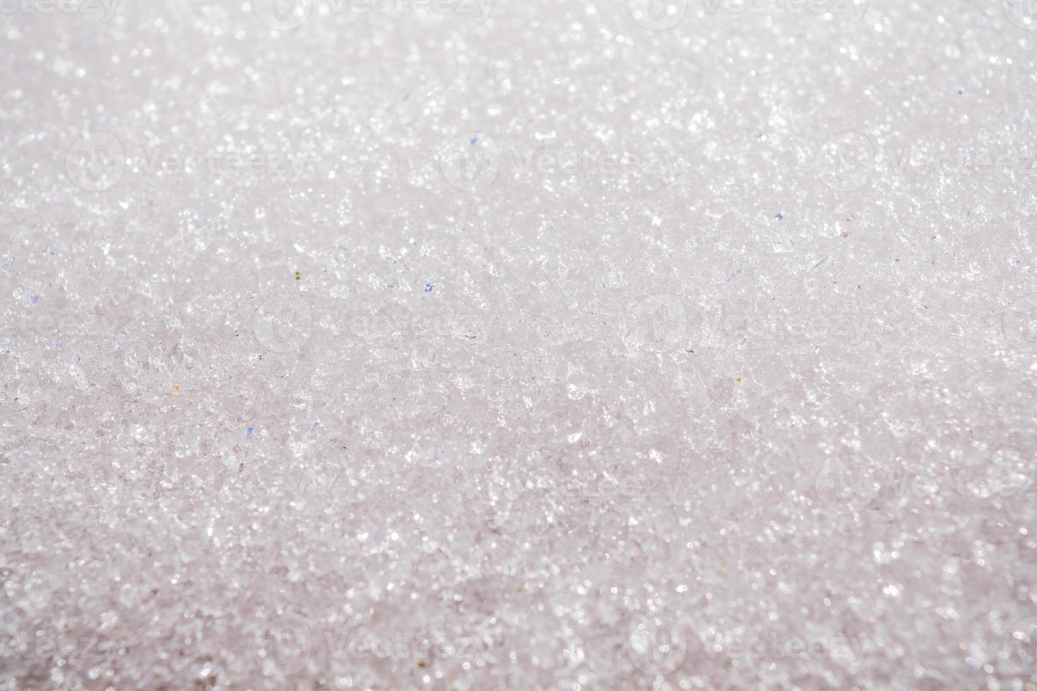 frozen snow in winter photo