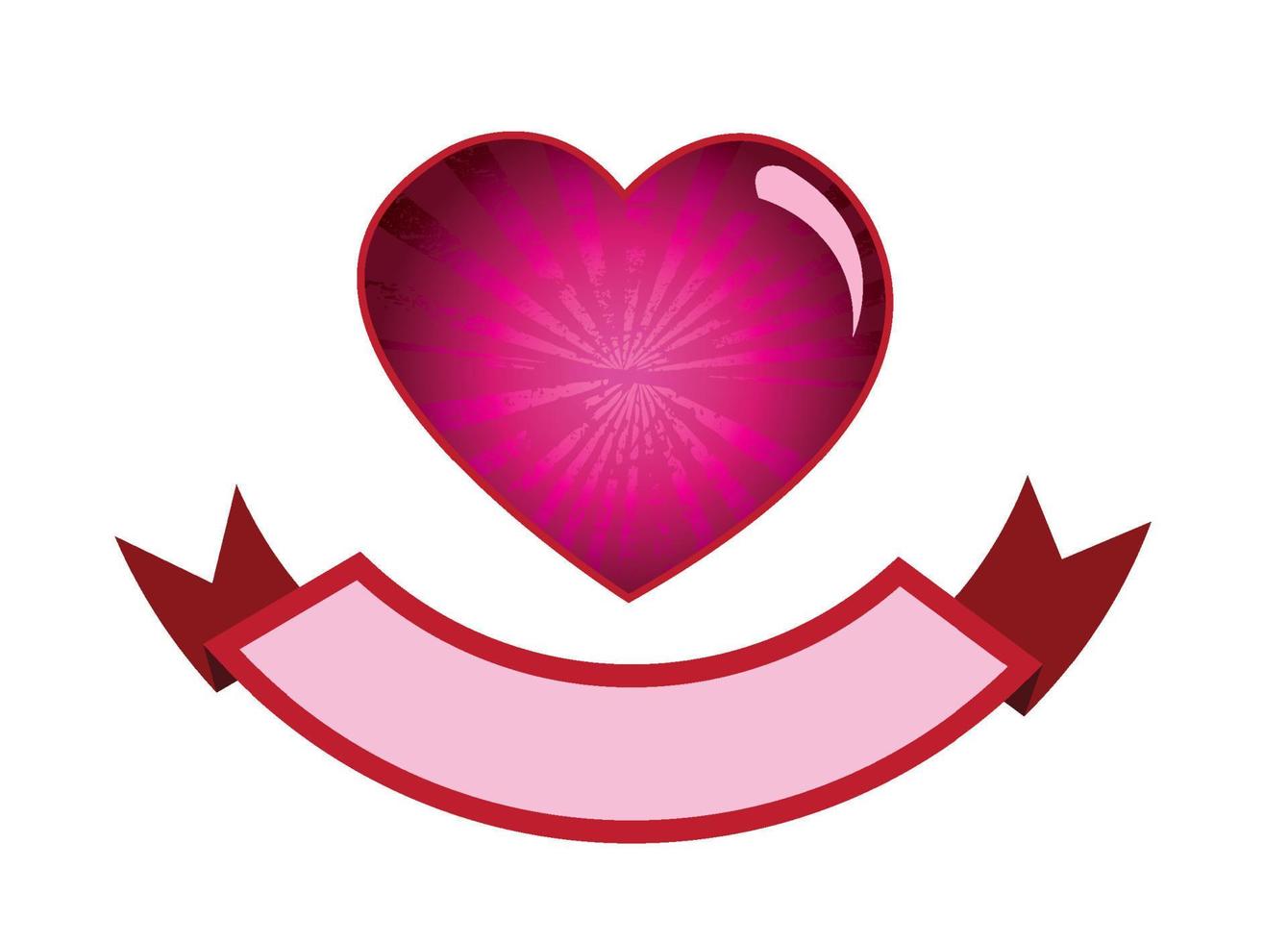 Illustration of Love banner vector