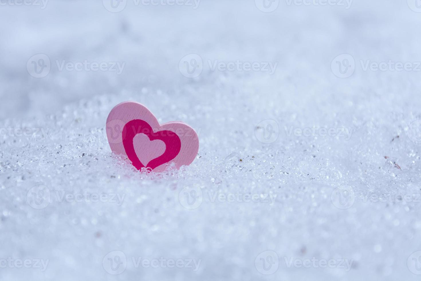 corazón en hielo foto