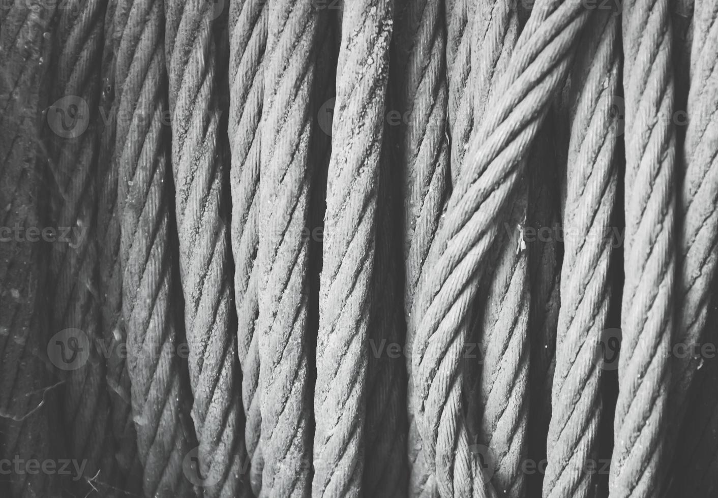 steel cable on a roll photo