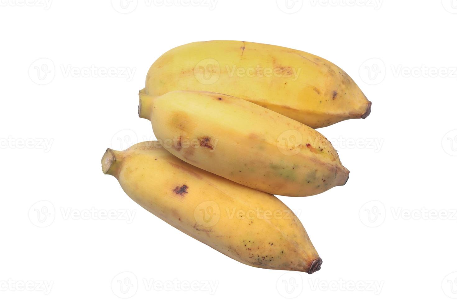 Banana on a white background. Not decorated. photo