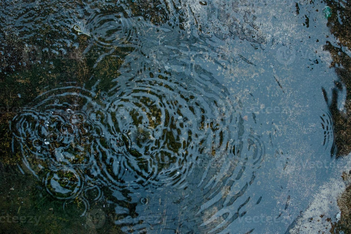 Abstract water ripple on cement background for background. natural complex texture photo