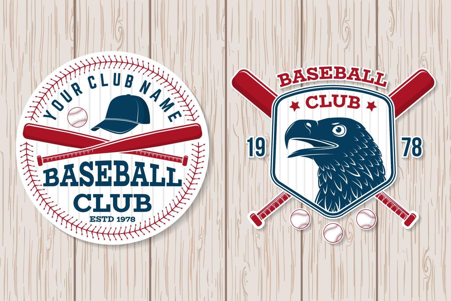 Baseball club badge. Vector illustration. Concept for shirt or logo, print, stamp or tee.