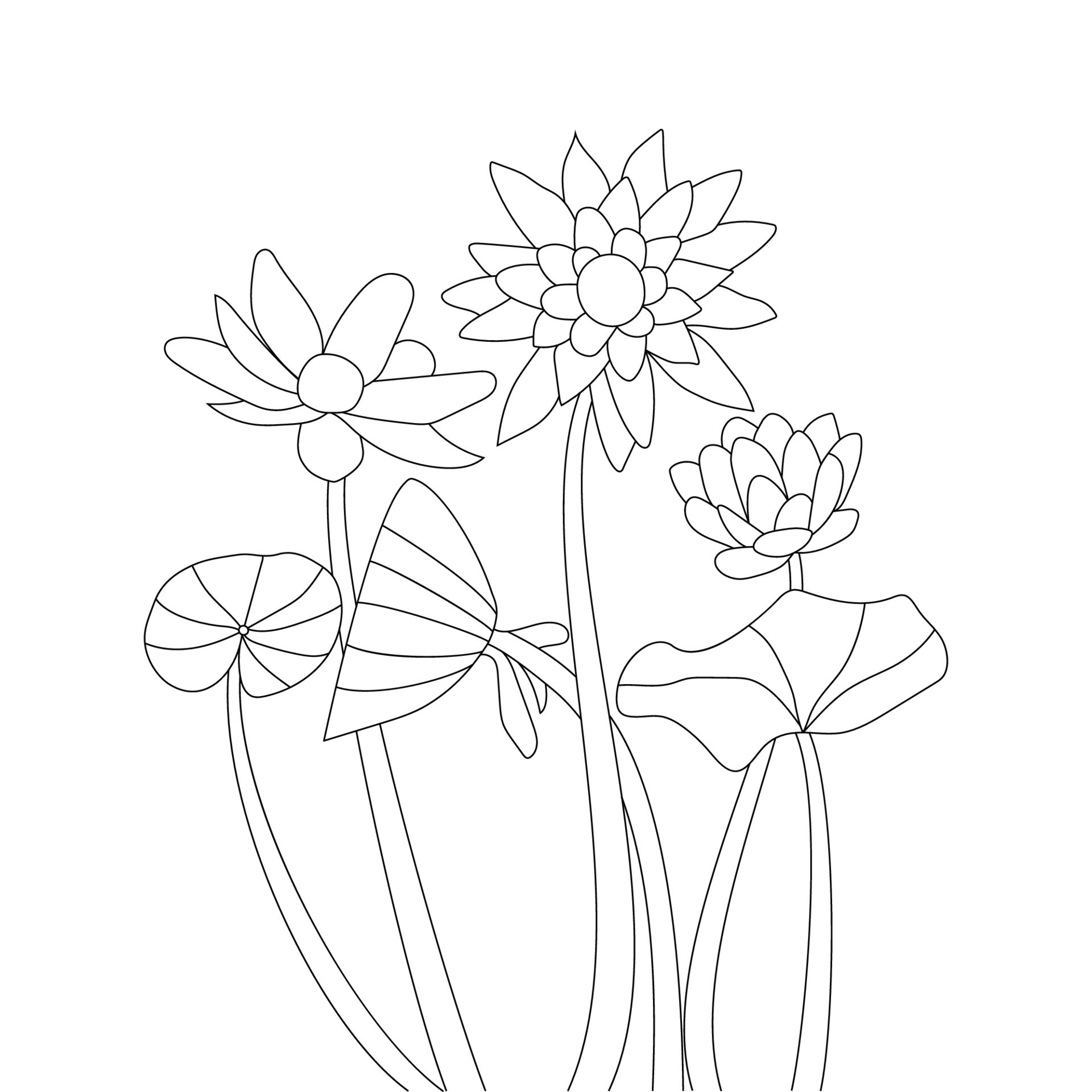 Premium Vector | Continuous one line drawing lotus flower vector  illustration