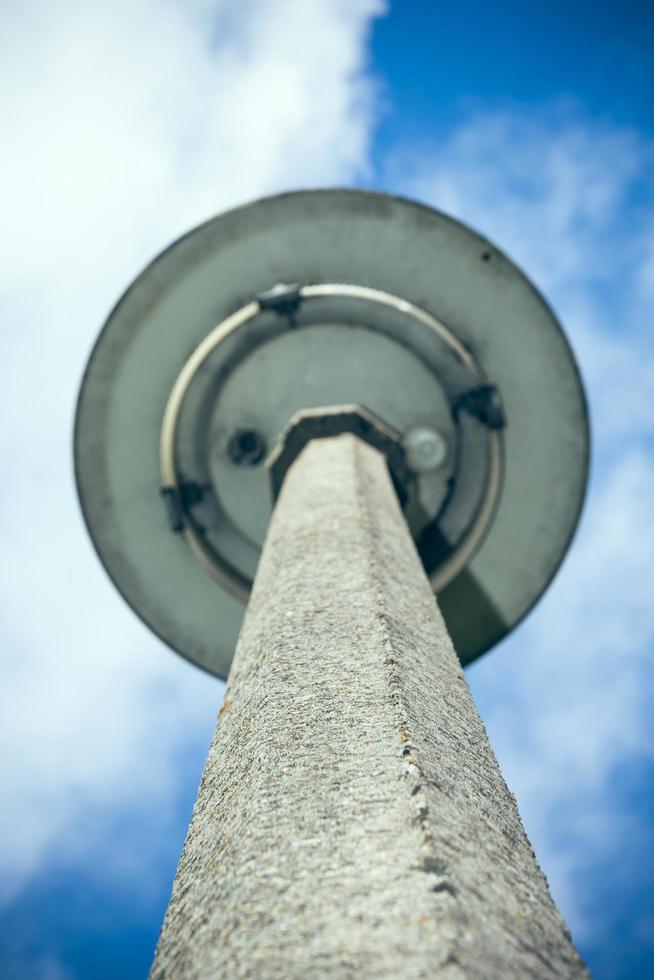 street lantern with a view from below photo