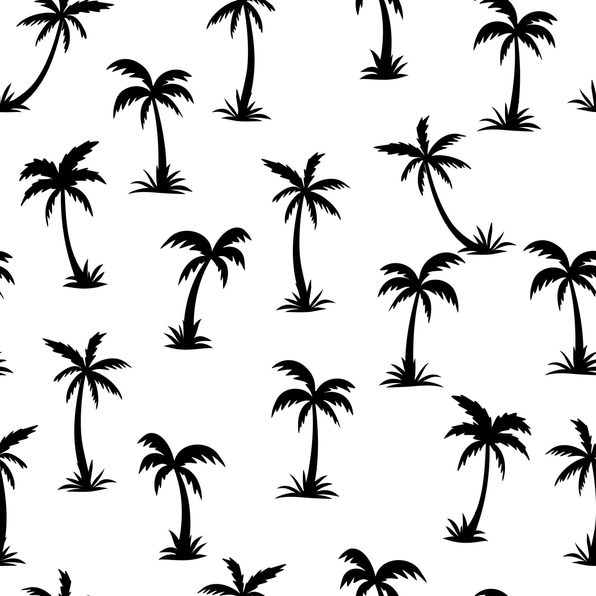 Seamless black and white palm tree 9002841 Vector Art at Vecteezy