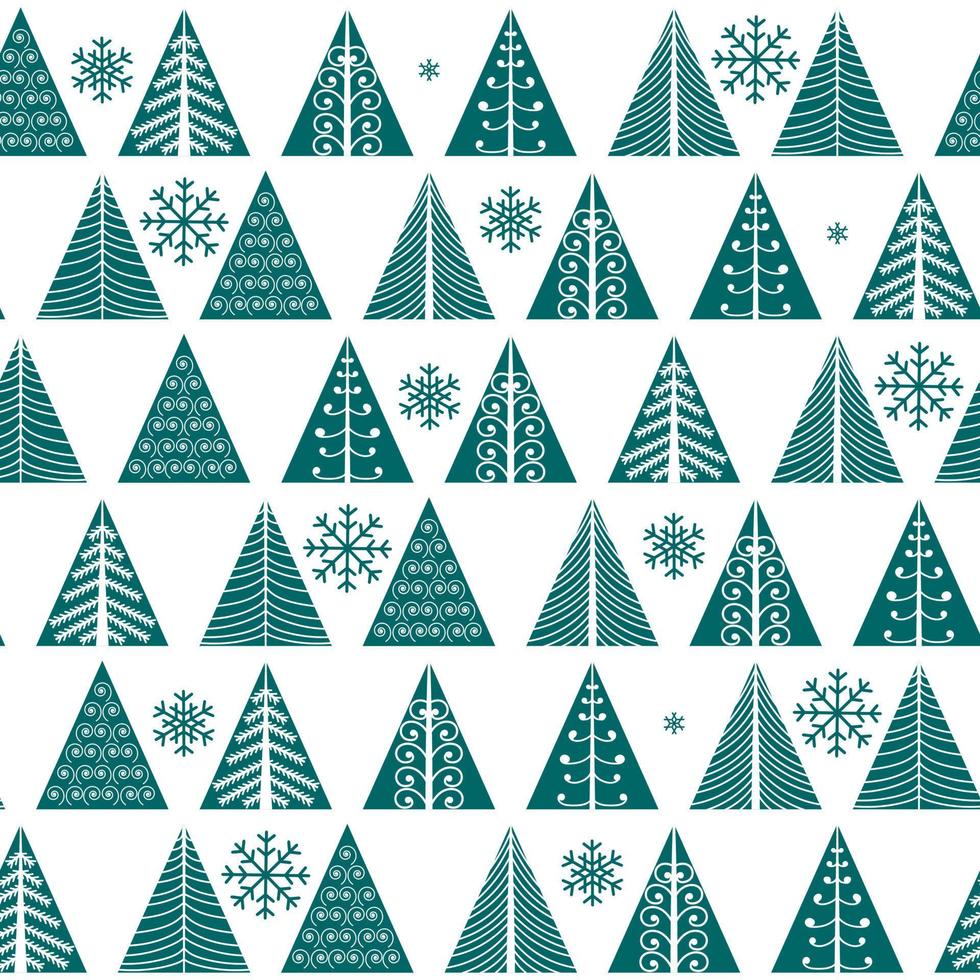 icono de árbol de navidad dibujado a mano sobre fondo blanco. vector