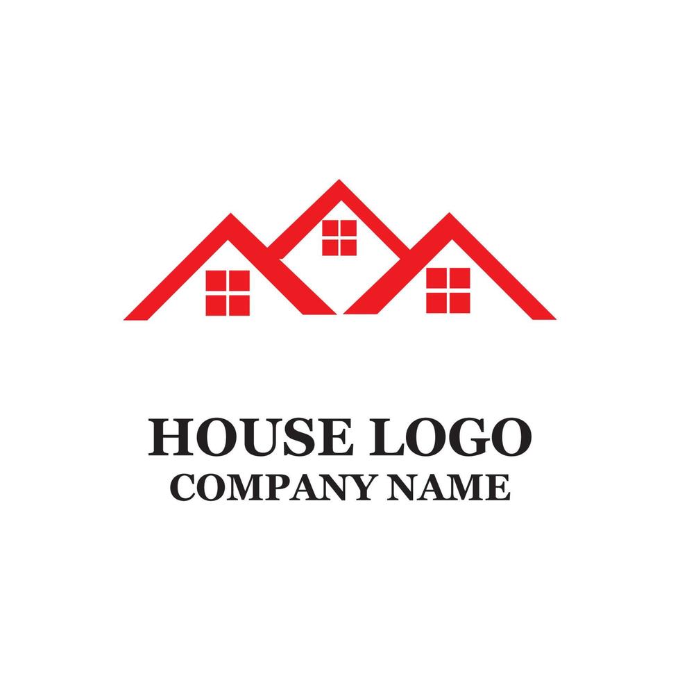 Simple urban home icon vector logo