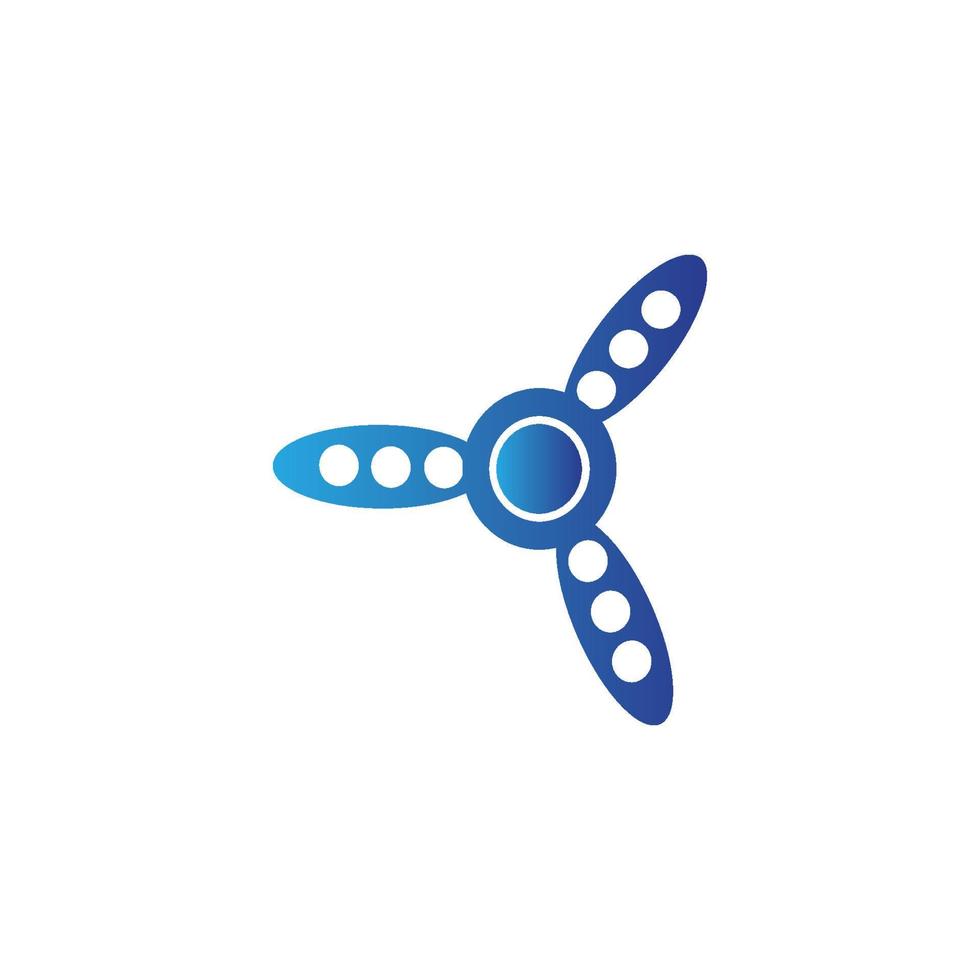 simple windmill icon vector logo