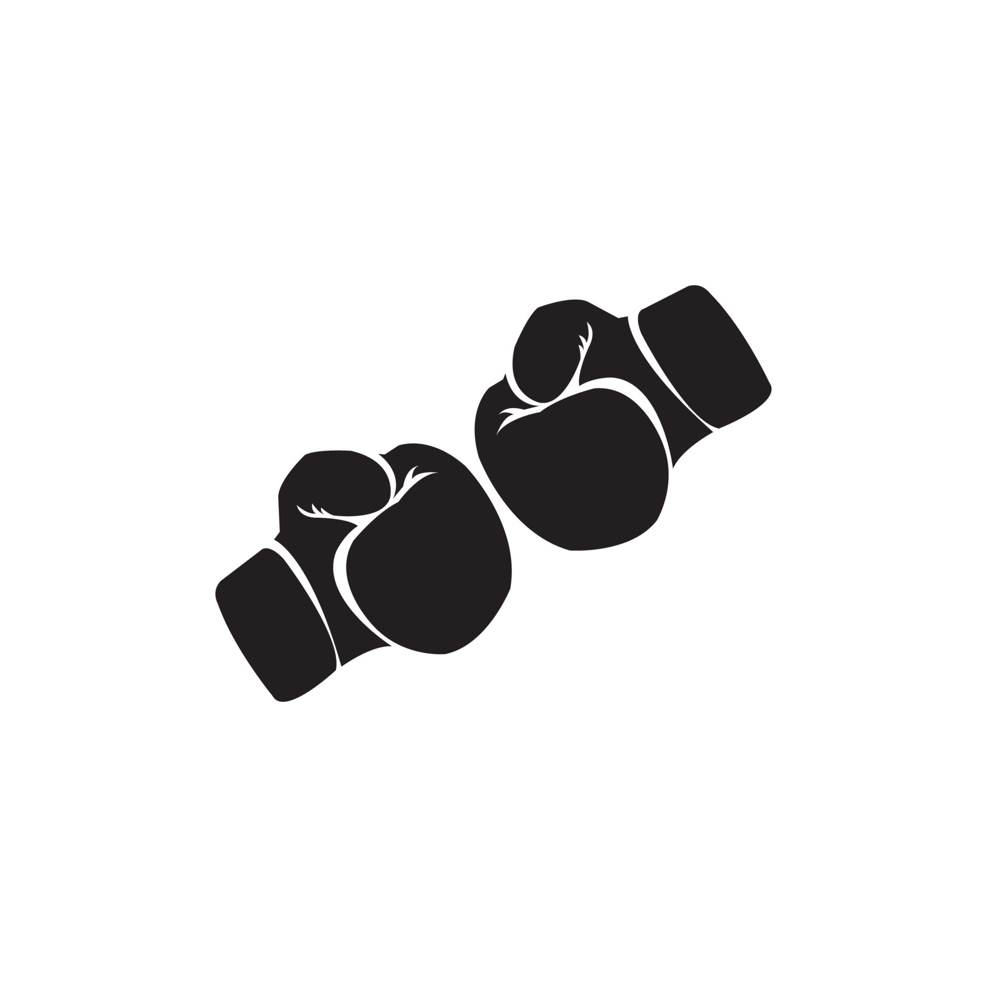 simple boxing gloves icon vector logo 9003350 Vector Art at Vecteezy