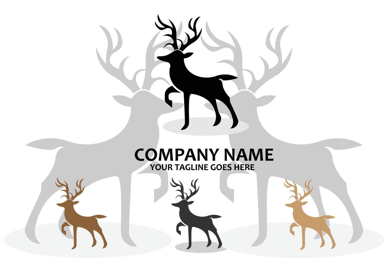 mammal animal deer logo vector icon, living in the forest, design  illustration 9003362 Vector Art at Vecteezy