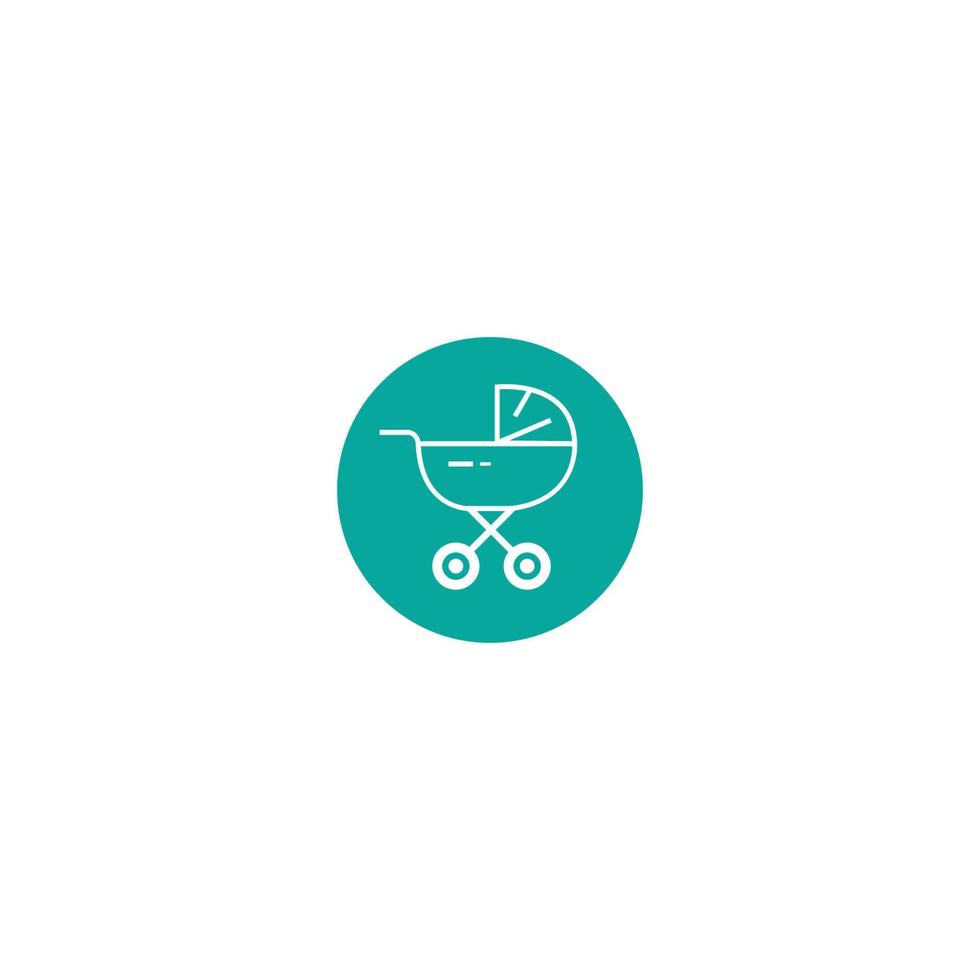 simple baby supply store vector logo