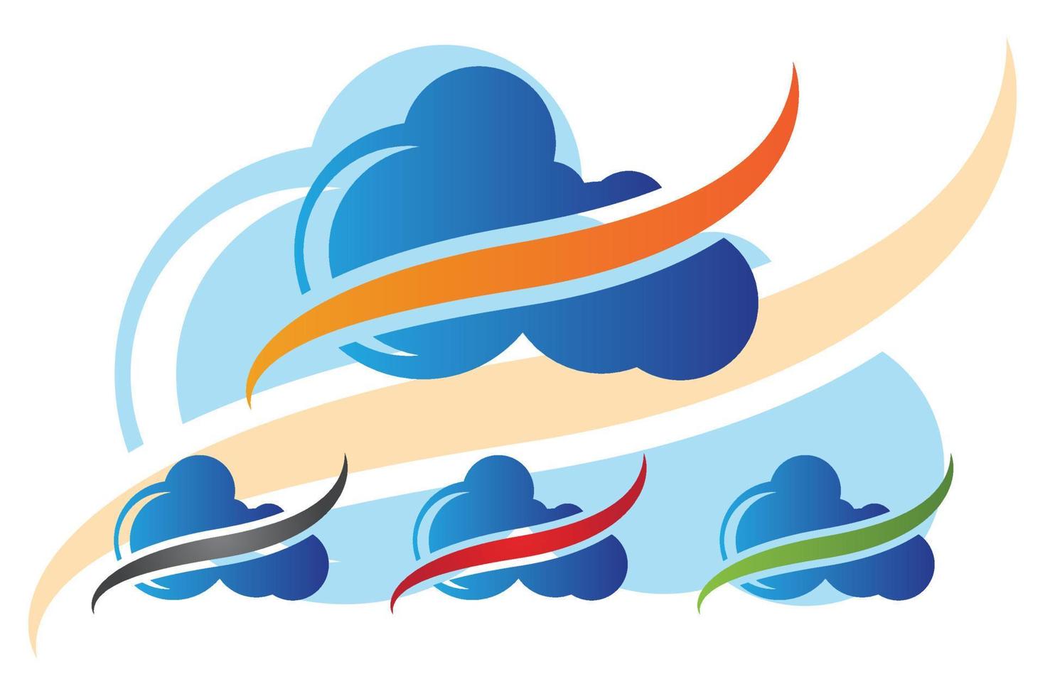 Cloud template vector