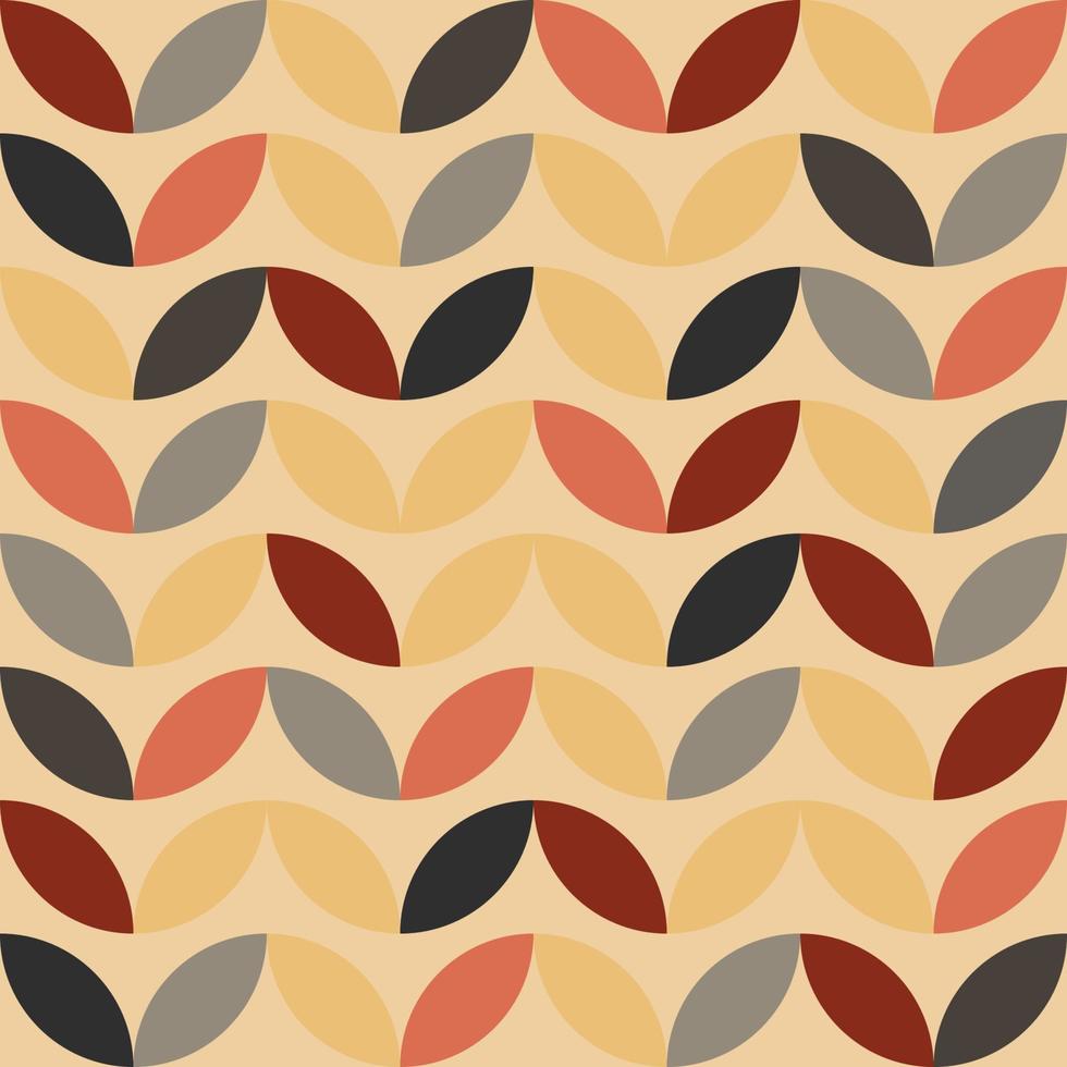 Bauhaus geometric pattern background, vector abstract circle, triangle and square lines art. Yellow, blue, red color, trendy Bauhaus pattern backgrounds