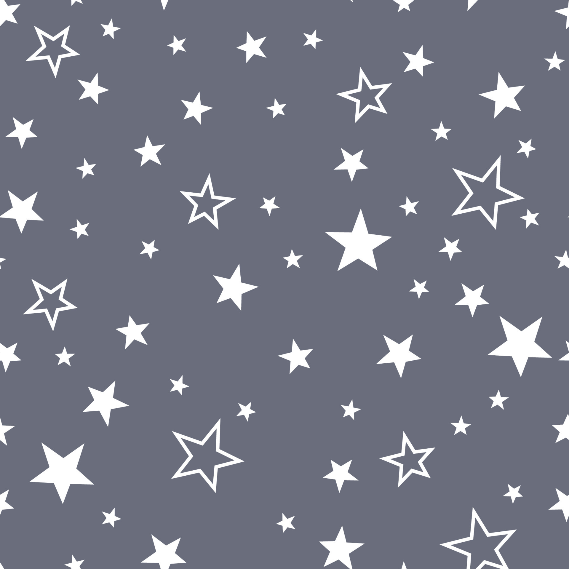 Stars seamless pattern. Grey and white star design for baby and kids