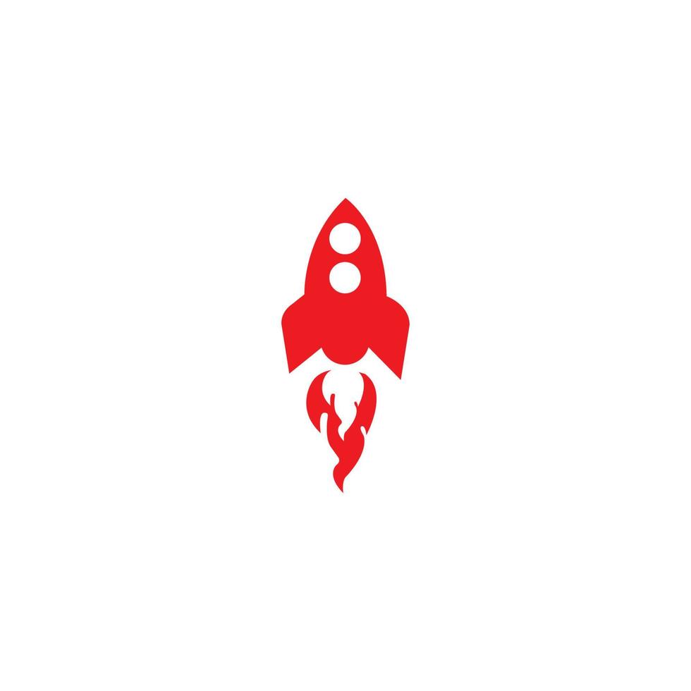 space rocket icon vector logo
