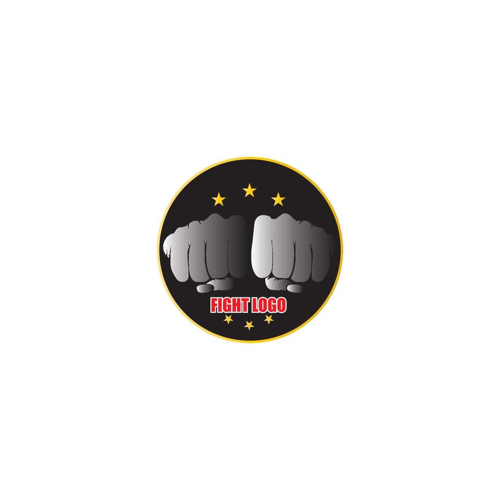 simple boxing gloves icon vector logo