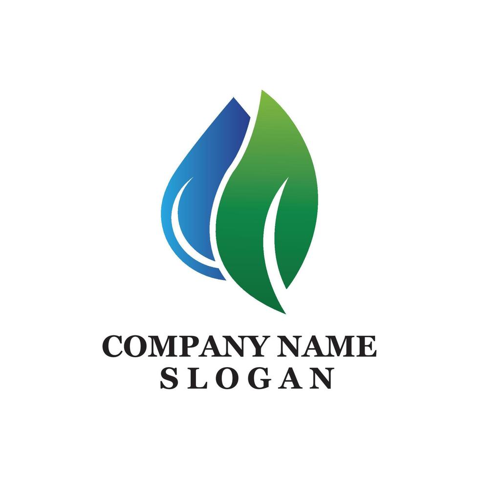 premium quality green leaf plant logo vector symbol