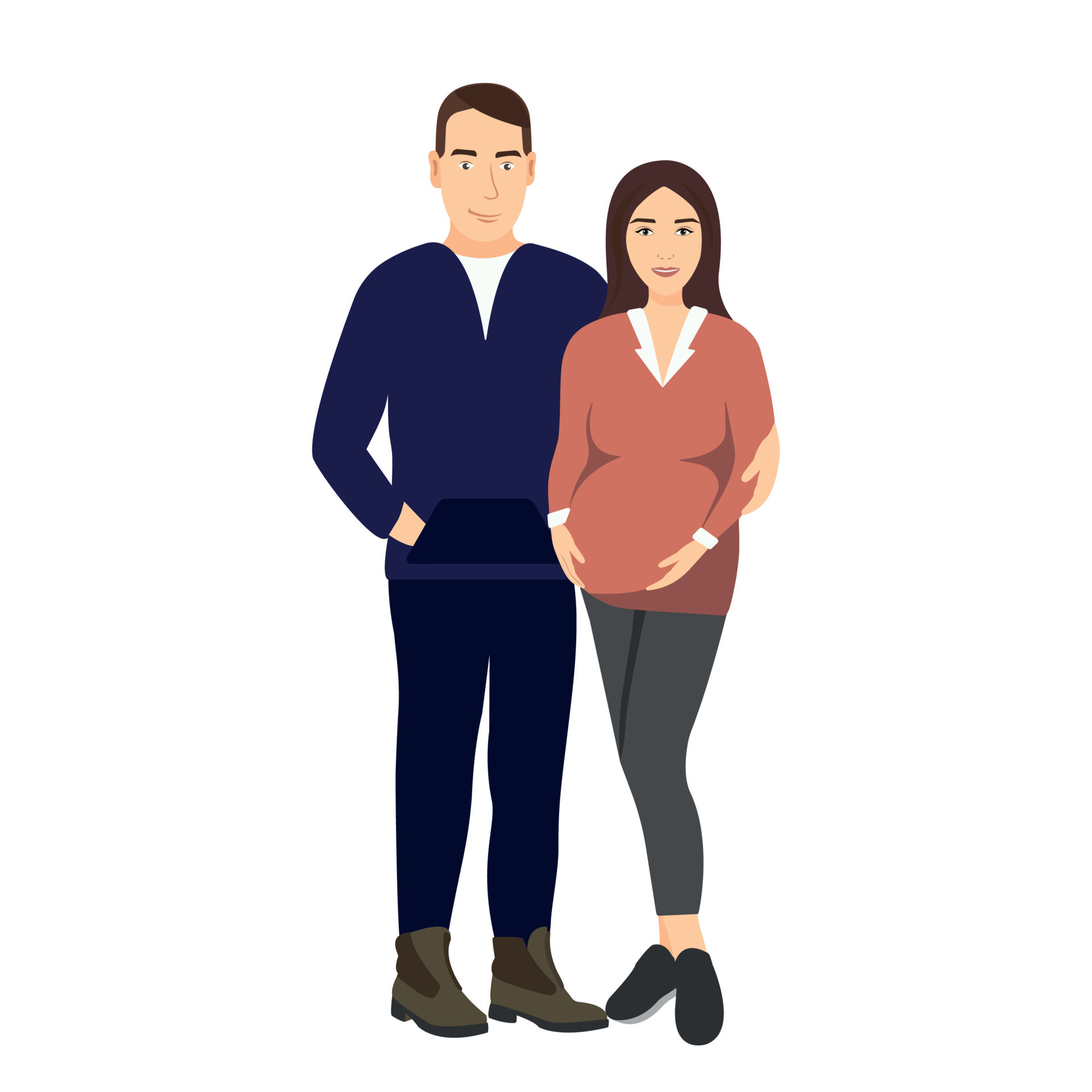 Happy cartoon married smiling standing couple. Happy during pregnancy. Happy man embracing pregnant woman expecting a baby holding her hands on belly. 9004599 Vector Art at Vecteezy Happy cartoon married smiling standing couple. Happy during pregnancy. Happy man embracing pregnant woman expecting a baby holding her hands on belly. 9004599 Vector Art at Vecteezy