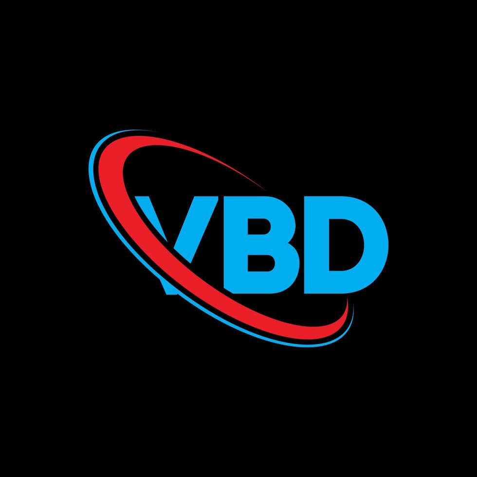 VBD logo. VBD letter. VBD letter logo design. Initials VBD logo linked with circle and uppercase monogram logo. VBD typography for technology, business and real estate brand. vector