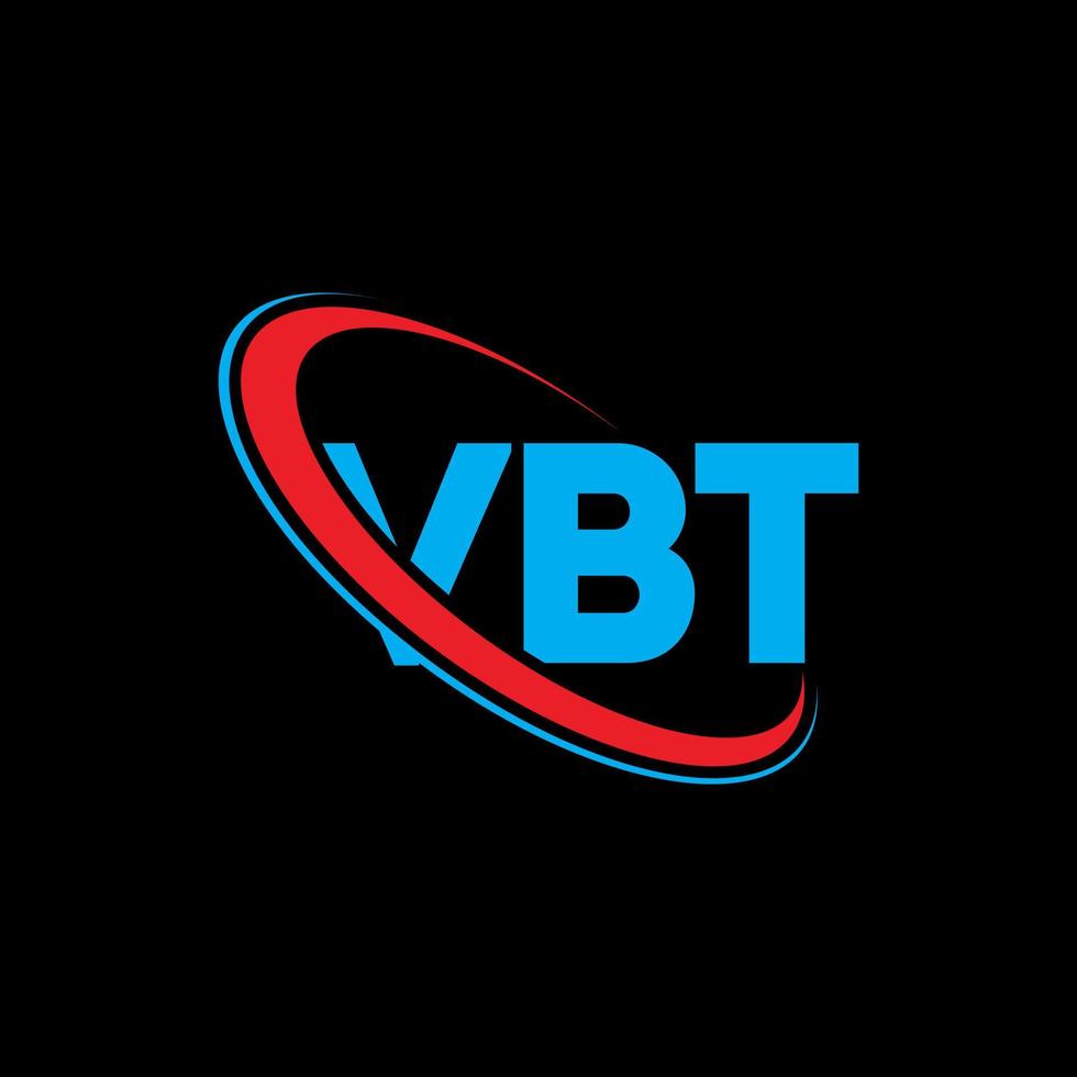 logotipo vbt. carta vbt. diseño de logotipo de letra vbt. logotipo de iniciales vbt vinculado con círculo y logotipo de monograma en mayúsculas. tipografía vbt para tecnología, negocios y marca inmobiliaria. vector