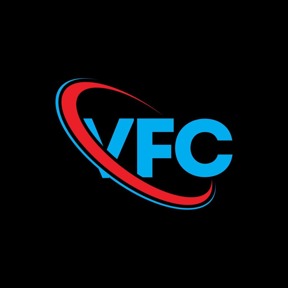 VFC logo. VFC letter. VFC letter logo design. Initials VFC logo linked with circle and uppercase monogram logo. VFC typography for technology, business and real estate brand. vector
