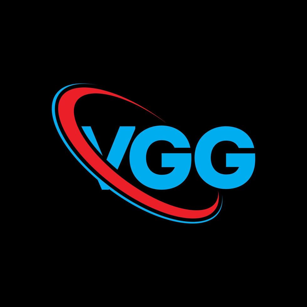 logotipo vgg. letra vgg. diseño del logotipo de la letra vgg. logotipo de iniciales vgg vinculado con círculo y logotipo de monograma en mayúsculas. tipografía vgg para tecnología, negocios y marca inmobiliaria. vector