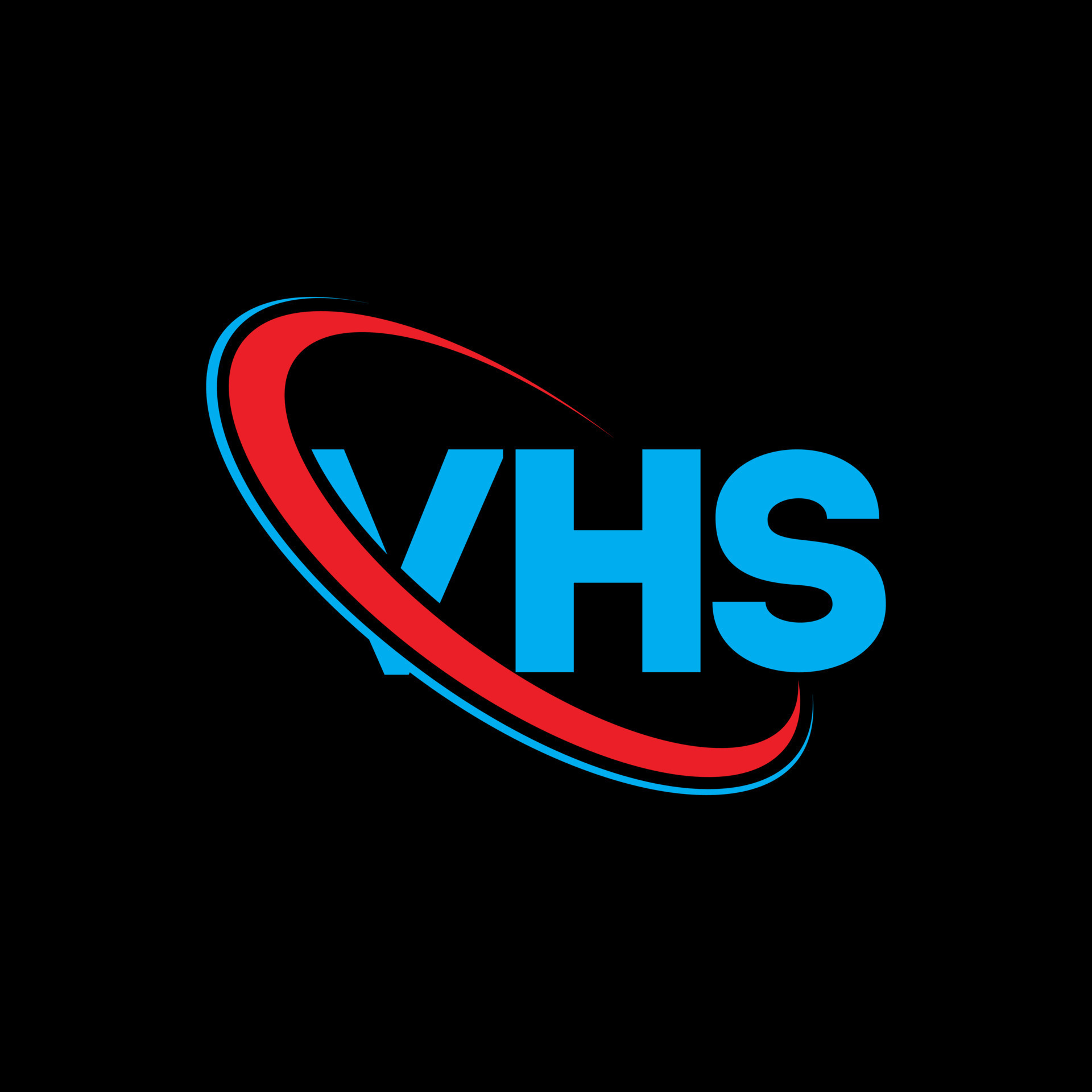 VHS logo. VHS letter. VHS letter logo design. Initials VHS logo linked