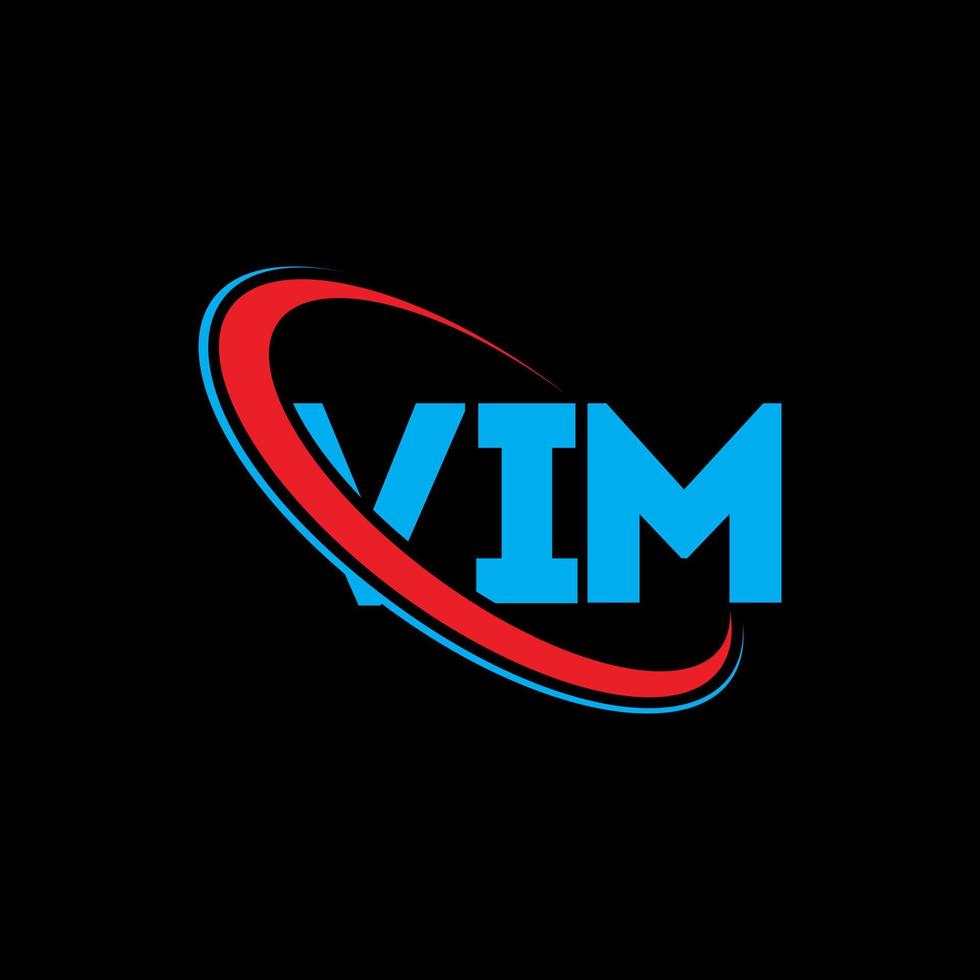 VIM logo. VIM letter. VIM letter logo design. Initials VIM logo linked with circle and uppercase monogram logo. VIM typography for technology, business and real estate brand. vector