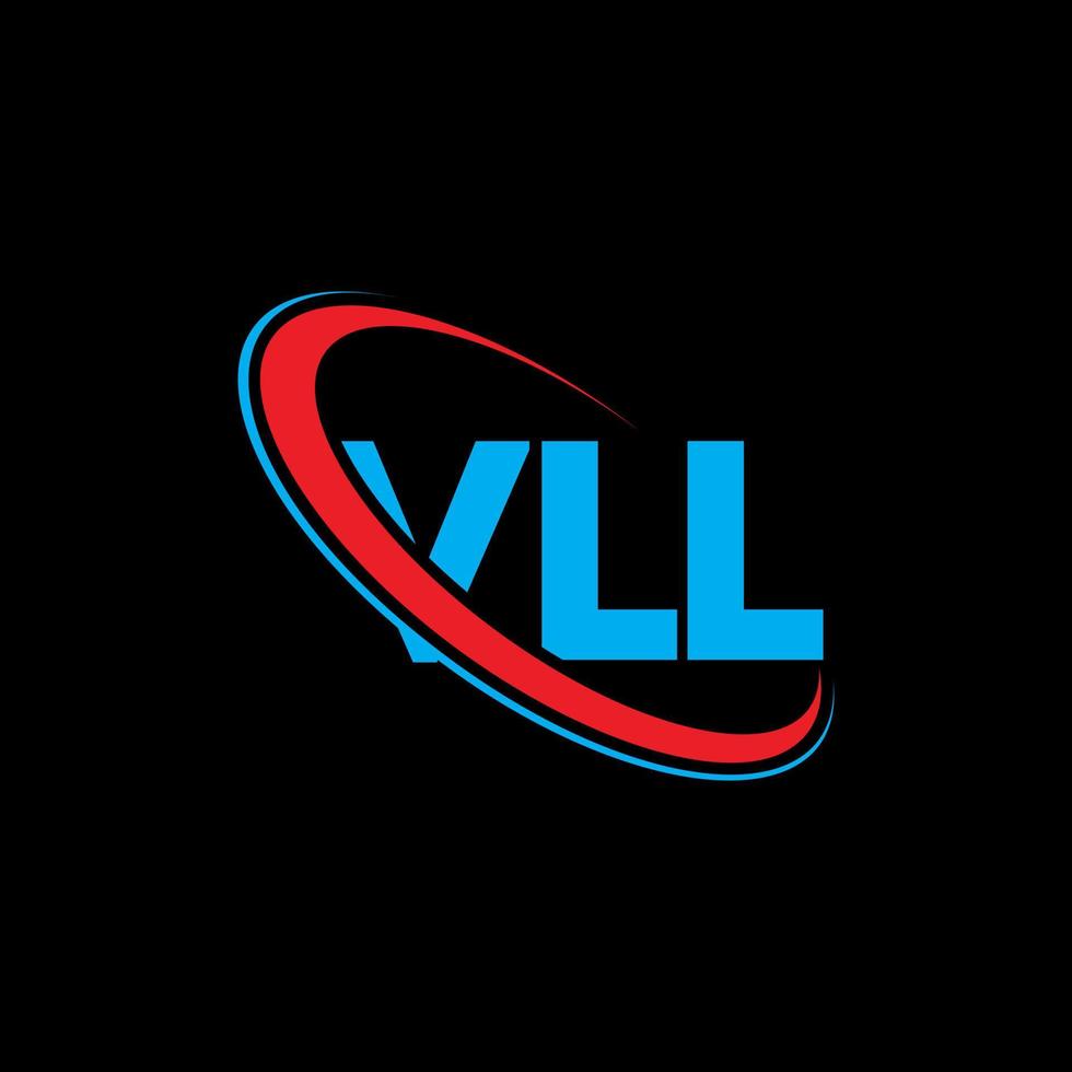 VLL logo. VLL letter. VLL letter logo design. Initials VLL logo linked with circle and uppercase monogram logo. VLL typography for technology, business and real estate brand. vector