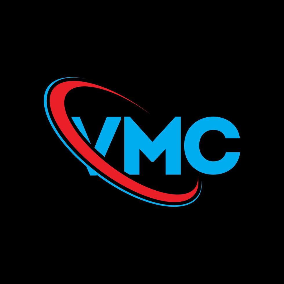 VMC logo. VMC letter. VMC letter logo design. Initials VMC logo linked with circle and uppercase monogram logo. VMC typography for technology, business and real estate brand. vector