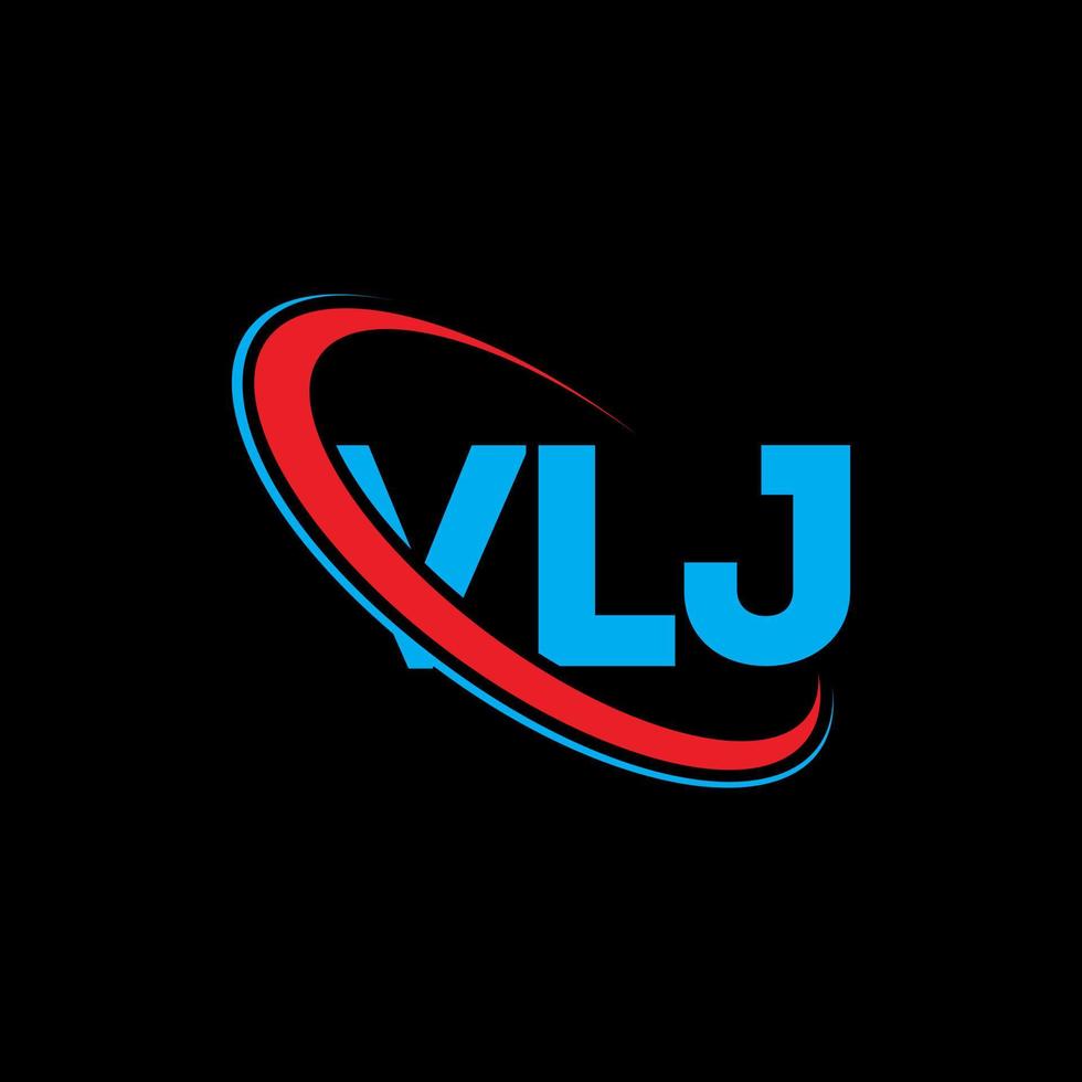 VLJ logo. VLJ letter. VLJ letter logo design. Initials VLJ logo linked with circle and uppercase monogram logo. VLJ typography for technology, business and real estate brand. vector