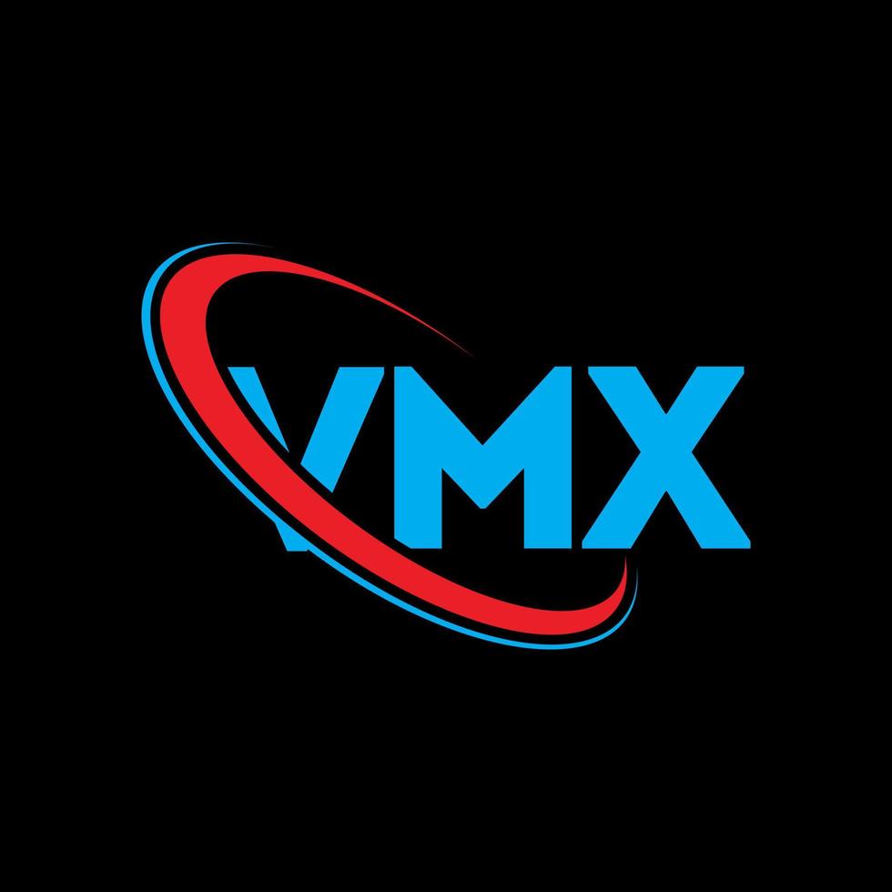 logotipo vmx. letra vmx. diseño del logotipo de la letra vmx. logotipo de iniciales vmx vinculado con círculo y logotipo de monograma en mayúsculas. tipografía vmx para tecnología, negocios y marca inmobiliaria. vector