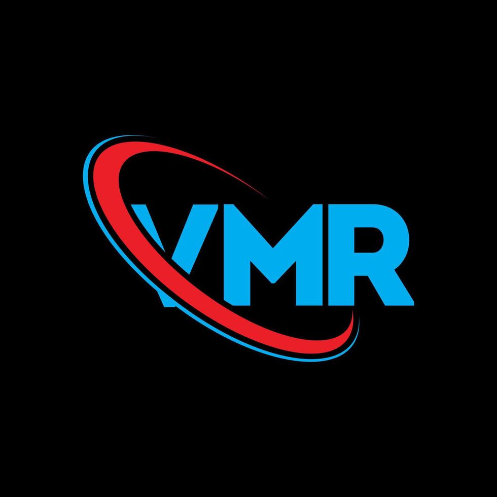 VMR logo. VMR letter. VMR letter logo design. Initials VMR logo linked with circle and uppercase monogram logo. VMR typography for technology, business and real estate brand. vector