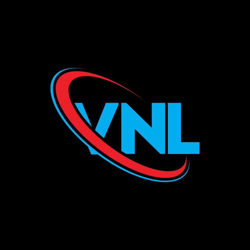 VNL logo. VNL letter. VNL letter logo design. Initials VNL logo linked with circle and uppercase monogram logo. VNL typography for technology, business and real estate brand. vector