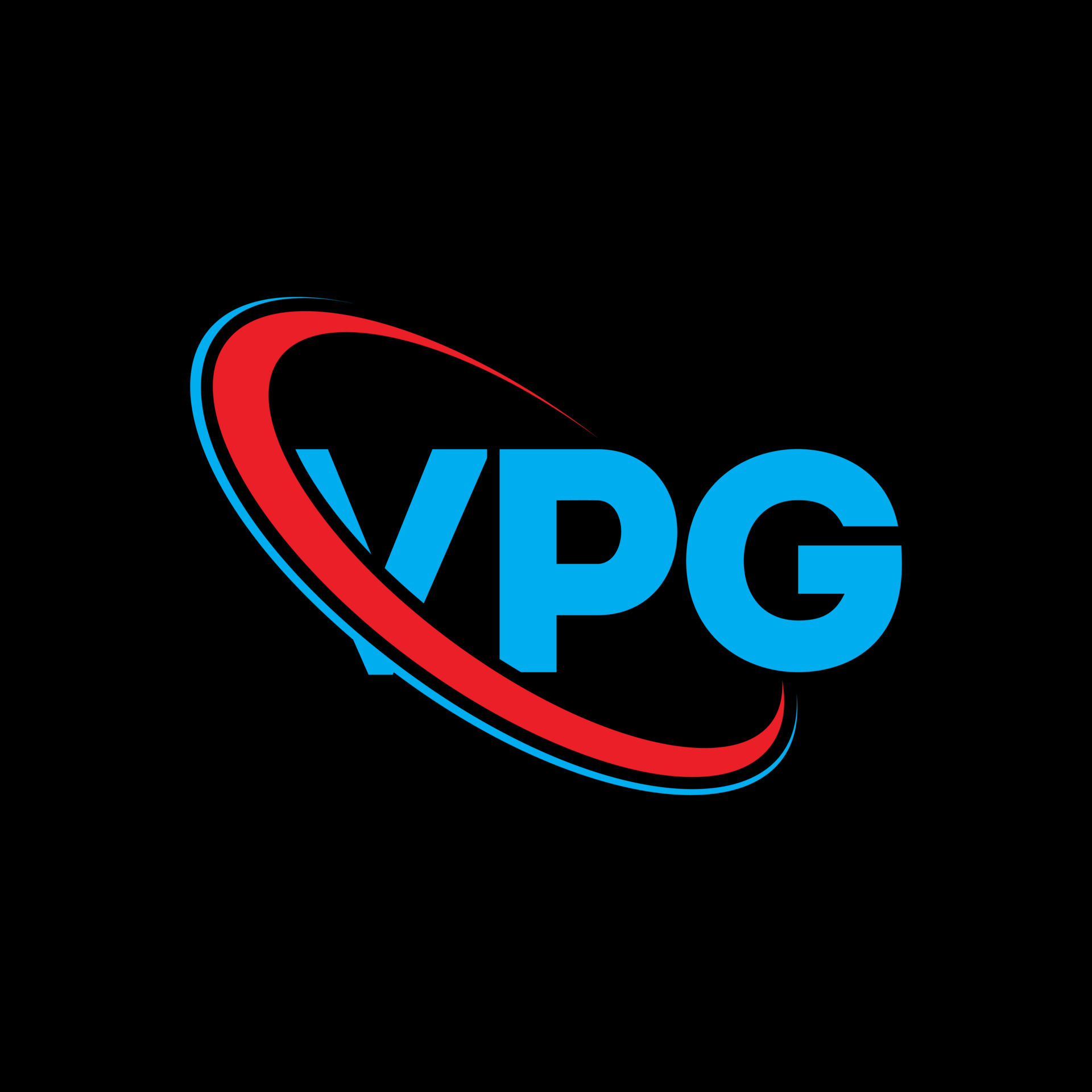 logotipo vpg. carta vpg. diseño del logotipo de la letra vpg. logotipo de iniciales vpg